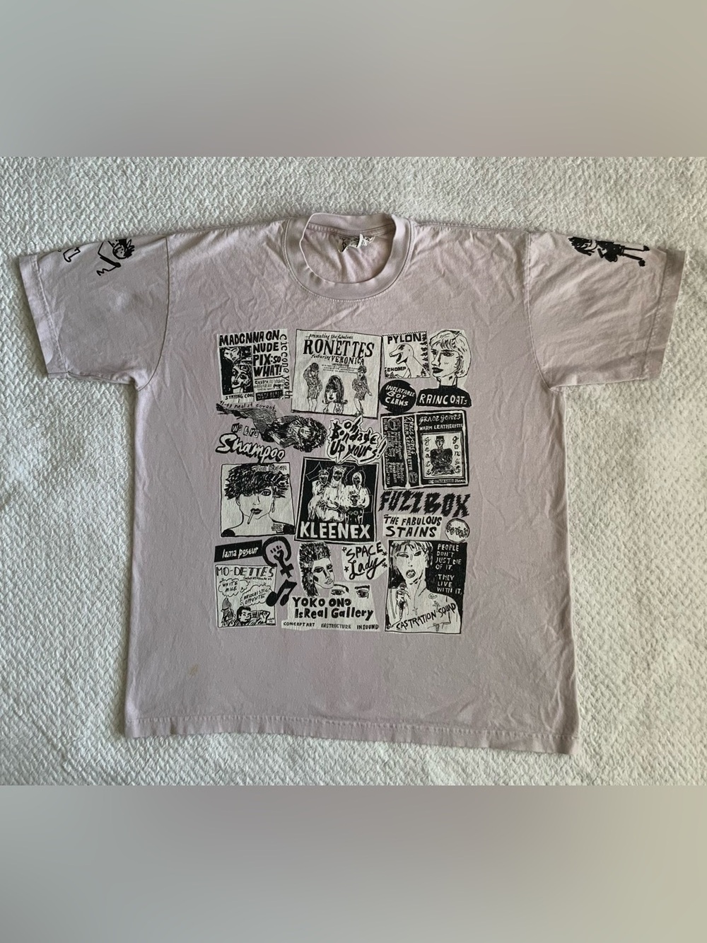 Wacky Wacko Art 1980s post-punk and indie music flyers shirt